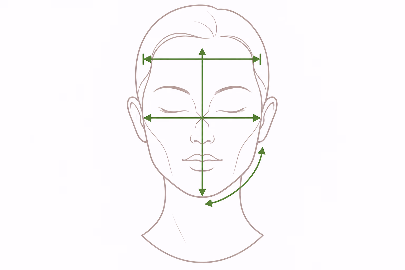 Facial proportion diagram