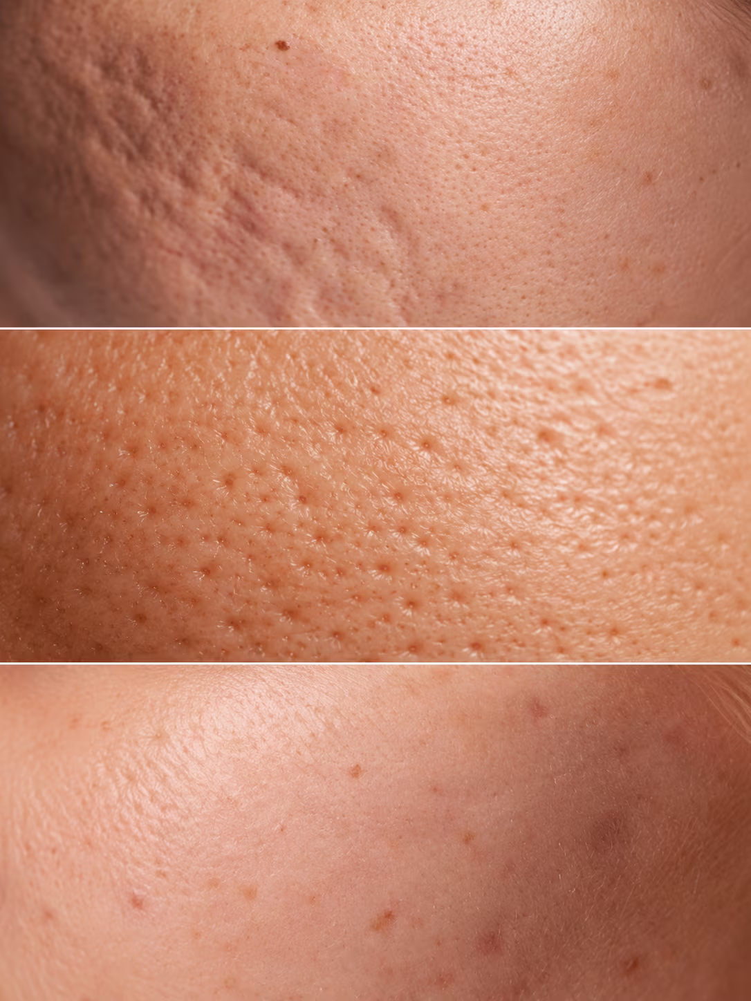 Close view of skin texture